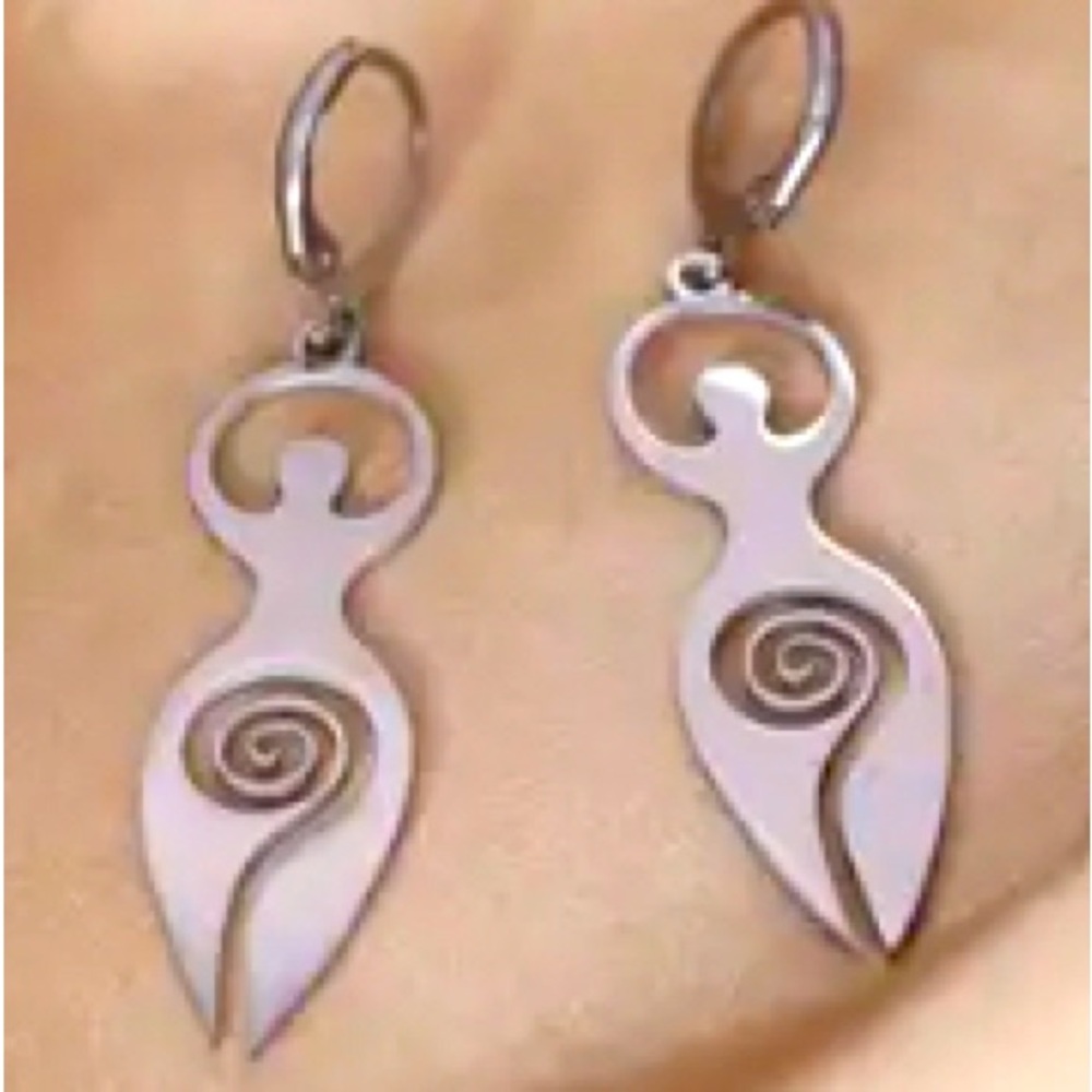 Pierced baby hoop w dangle fashion jewelry